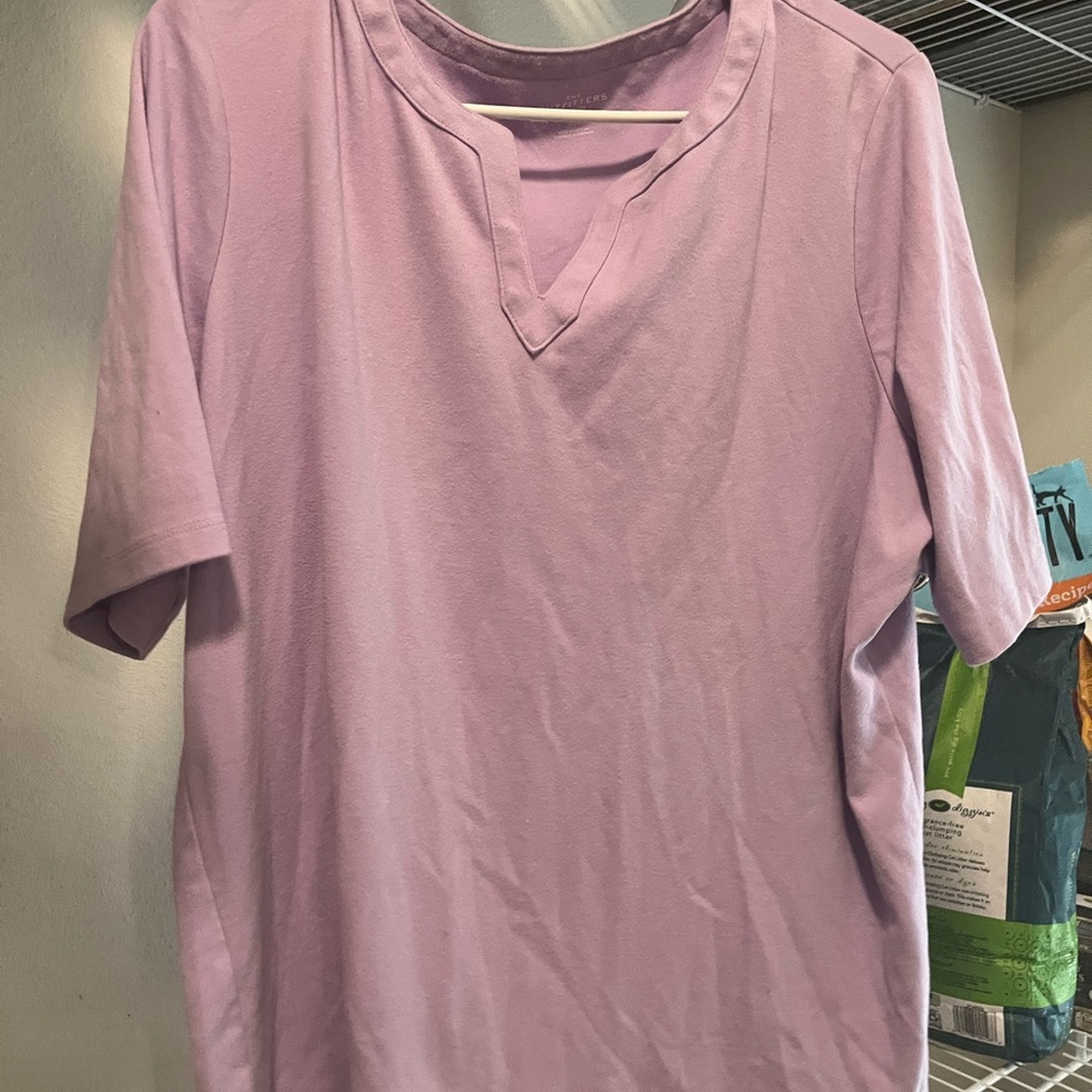 Lavender V-Neck T-Shirt
